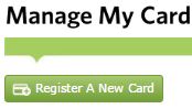 peggo register a new card button