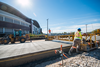 New concrete for the Investors Group Field Station