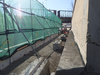 Pembina Jubilee underpass - protective screening for west retaining wall demolition