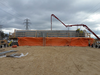 North abutment formwork and reinforcing for concrete cap (McGillivray overpass)