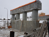 South abutment falsework removal