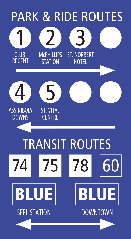 Bomber wayfinding vertical