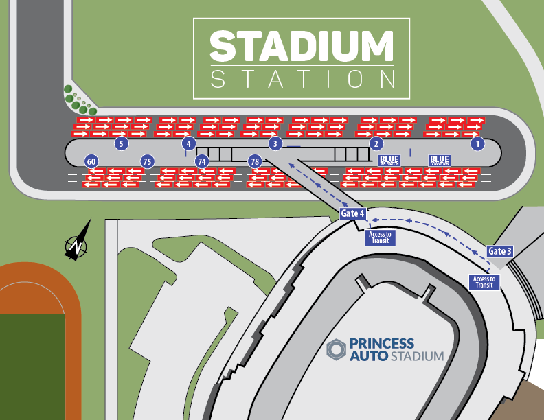 Stadium Station Map - Bomber game