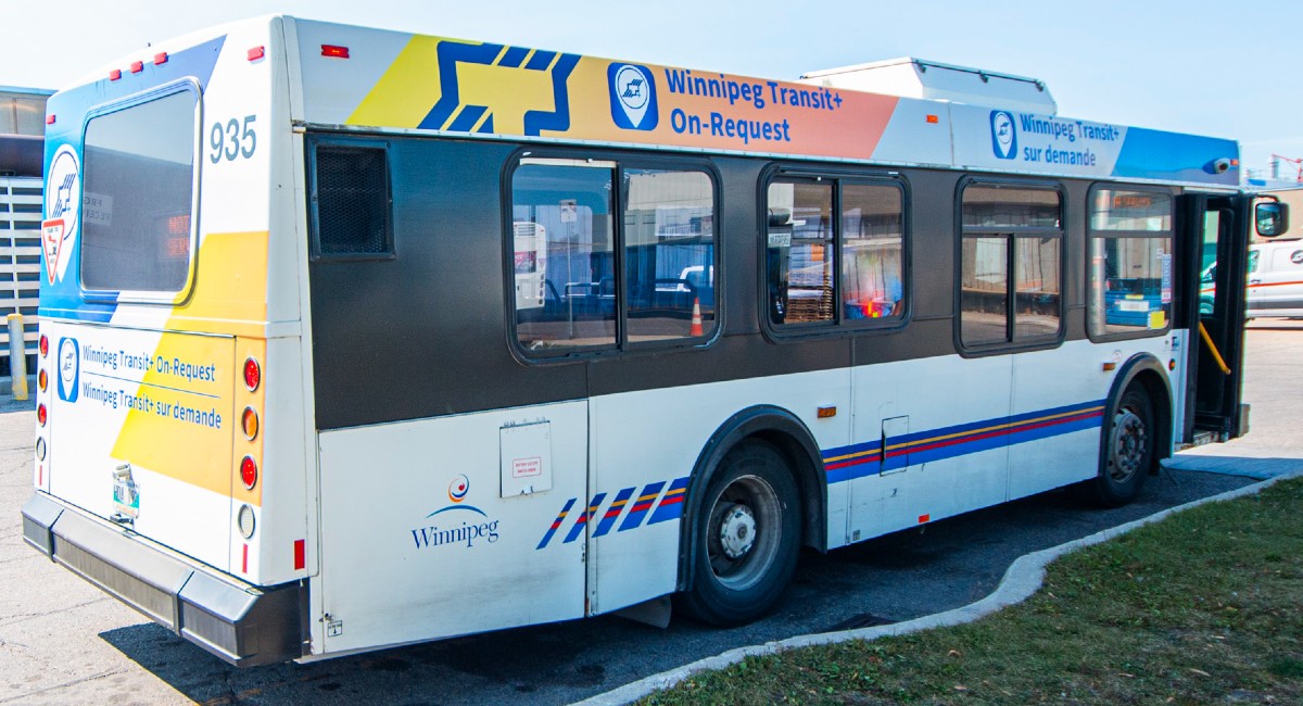 Winnipeg Transit On-Request bus wrap